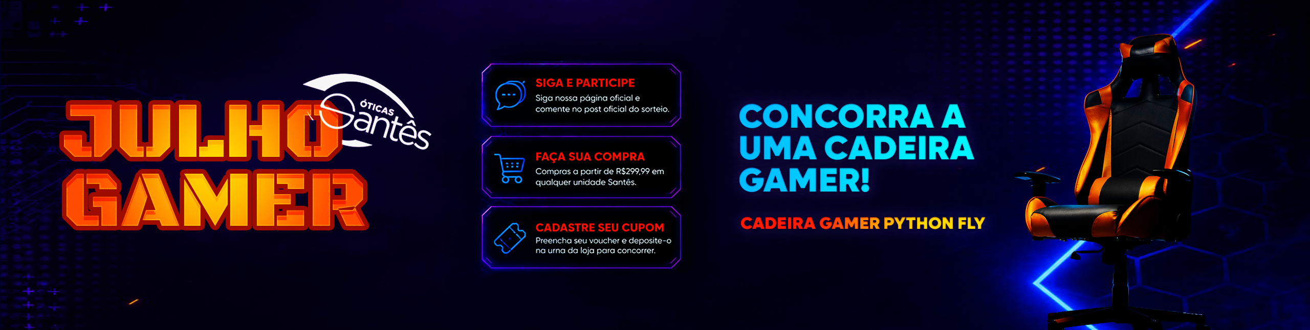 Sorteio Julho Gamer